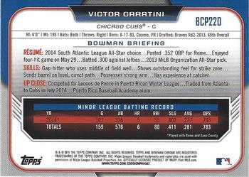 2015 Bowman Chrome - Prospects #BCP220 Victor Caratini Back