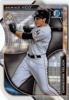 2015 Bowman Chrome - Series Next Die Cuts #SN-CY Christian Yelich Front