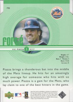 1999 Upper Deck - Forté Double #F16 Mike Piazza  Back