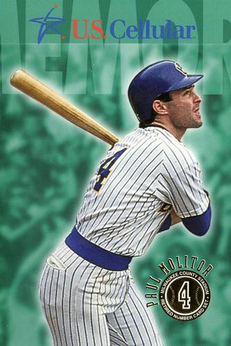 1999 U.S. Cellular Milwaukee Brewers #NNO Paul Molitor Front