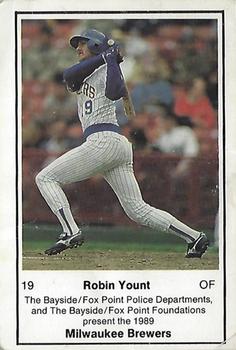 1989 Milwaukee Brewers Police - Bayside/Fox Point #NNO Robin Yount Front