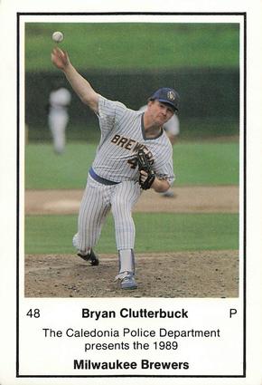 1989 Milwaukee Brewers Police - Caledonia PD #NNO Bryan Clutterbuck Front