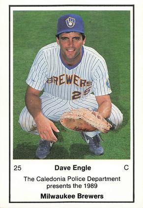 1989 Milwaukee Brewers Police - Caledonia PD #NNO Dave Engle Front
