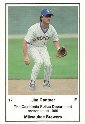 1989 Milwaukee Brewers Police - Caledonia PD #NNO Jim Gantner Front