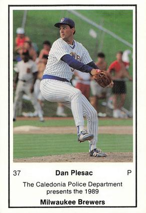 1989 Milwaukee Brewers Police - Caledonia PD #NNO Dan Plesac Front