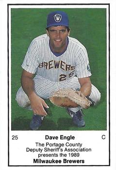 1989 Milwaukee Brewers Police - Portage County Deputy Sheriff's Association #NNO Dave Engle Front