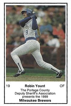 1989 Milwaukee Brewers Police - Portage County Deputy Sheriff's Association #NNO Robin Yount Front