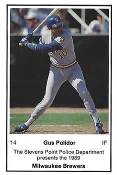 1989 Milwaukee Brewers Police - Stevens Point #NNO Gus Polidor Front