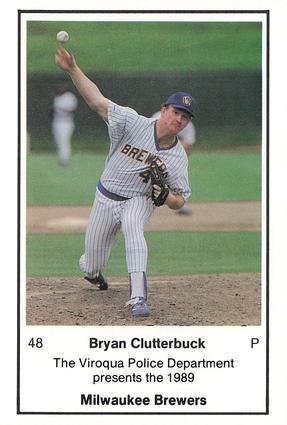 1989 Milwaukee Brewers Police - Viroqua Police Department #NNO Bryan Clutterbuck Front