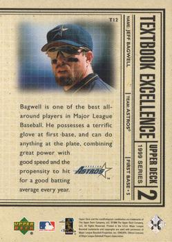 1999 Upper Deck - Textbook Excellence #T12 Jeff Bagwell  Back