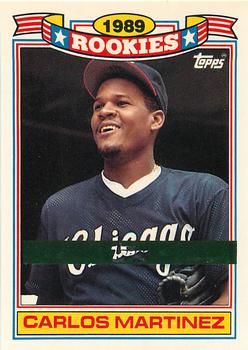1990 Topps - Rookies Foil Test #19 Carlos Martinez Front