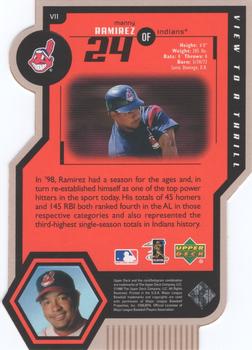 1999 Upper Deck - View to a Thrill Double #V11 Manny Ramirez  Back