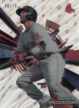 2015 Topps High Tek - Pattern 1A Grass Tidal Diffractor #HT-DPA Dustin Pedroia Front