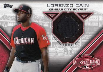 2015 Topps Update - All-Star Stitches #STIT-LC Lorenzo Cain Front