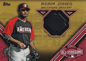 2015 Topps Update - All-Star Stitches Gold #STIT-AJ Adam Jones Front