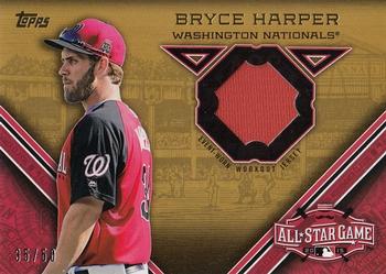 2015 Topps Update - All-Star Stitches Gold #STIT-BHA Bryce Harper Front