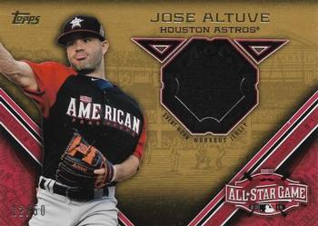 2015 Topps Update - All-Star Stitches Gold #STIT-JA Jose Altuve Front