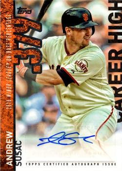 2015 Topps Update - Career High Autographs #CHA-AS Andrew Susac Front