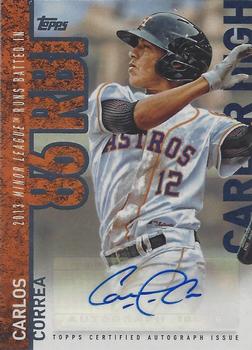 2015 Topps Update - Career High Autographs #CHA-CC Carlos Correa Front