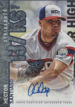 2015 Topps Update - Career High Autographs #CHA-HS Hector Santiago Front