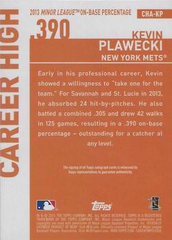 2015 Topps Update - Career High Autographs #CHA-KP Kevin Plawecki Back