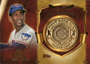 2015 Topps Update - First Home Run Medallion #FHRM-16 Ernie Banks Front