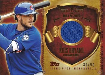 2015 Topps Update - First Home Run Relics #FHRR-KB Kris Bryant Front