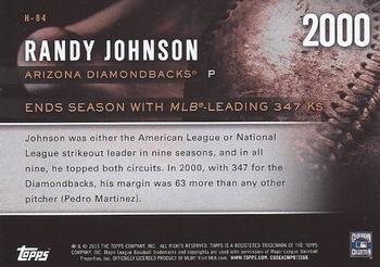 2015 Topps Update - Highlight of the Year #H-84 Randy Johnson Back