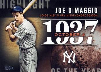 2015 Topps Update - Highlight of the Year #H-64 Joe DiMaggio Front
