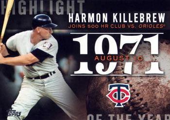 2015 Topps Update - Highlight of the Year #H-74 Harmon Killebrew Front