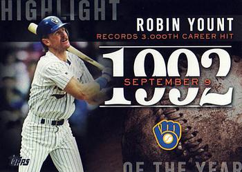 2015 Topps Update - Highlight of the Year #H-81 Robin Yount Front