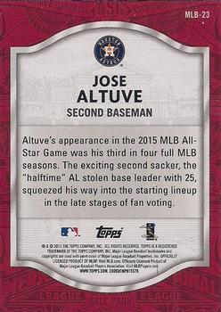 2015 Topps Update - MLB All-Star Game Access #MLB-23 Jose Altuve Back