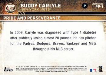 2015 Topps Update - Pride and Perseverance #PP-1 Buddy Carlyle Back