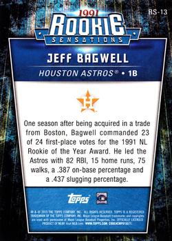 2015 Topps Update - Rookie Sensations #RS-13 Jeff Bagwell Back