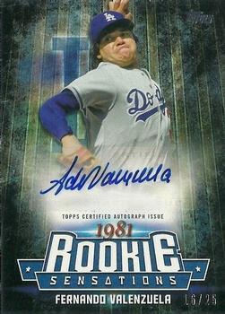 2015 Topps Update - Rookie Sensations Autographs #RSA-FV Fernando Valenzuela Front