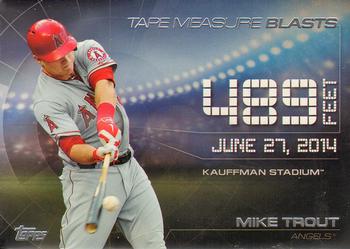 2015 Topps Update - Tape Measure Blasts #TMB-5 Mike Trout Front