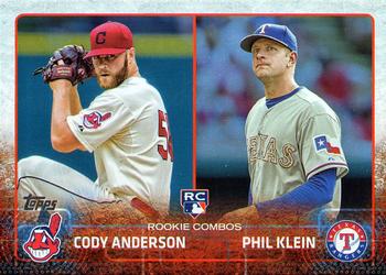 2015 Topps Update - Rainbow Foil #US52 Cody Anderson / Phil Klein Front