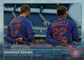 2015 Topps Update - Rainbow Foil #US79 Rookies Rising (Kris Bryant / Addison Russell) Front