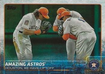 2015 Topps Update - Rainbow Foil #US156 Amazing Astros (Colby Rasmus / Jake Marisnick / George Springer)  Front