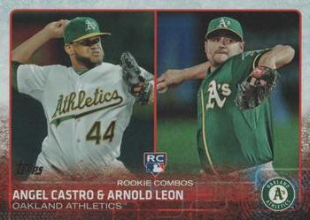 2015 Topps Update - Rainbow Foil #US193 Angel Castro / Arnold Leon Front