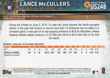 2015 Topps Update - Rainbow Foil #US248 Lance McCullers Back
