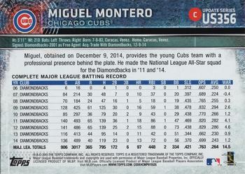 2015 Topps Update - Rainbow Foil #US356 Miguel Montero Back