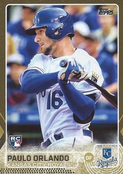 2015 Topps Update - Gold #US196 Paulo Orlando Front