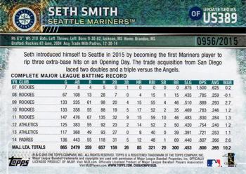 2015 Topps Update - Gold #US389 Seth Smith Back