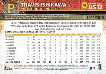 2015 Topps Update - Gold #US12 Travis Ishikawa Back