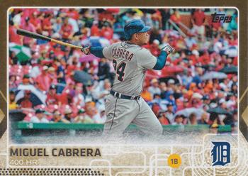 2015 Topps Update - Gold #US28 Miguel Cabrera Front