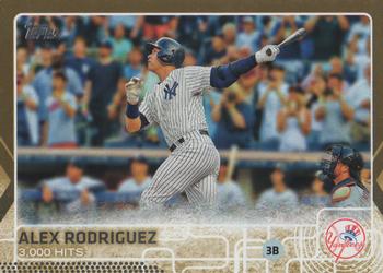 2015 Topps Update - Gold #US33 Alex Rodriguez Front
