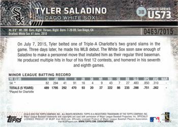 2015 Topps Update - Gold #US73 Tyler Saladino Back