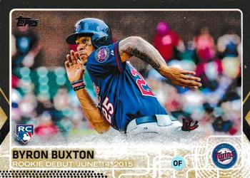 2015 Topps Update - Gold #US136 Byron Buxton Front