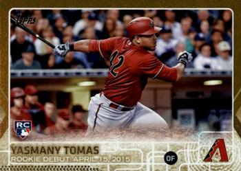 2015 Topps Update - Gold #US145 Yasmany Tomas Front